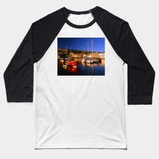 Mevagissey Harbour Baseball T-Shirt